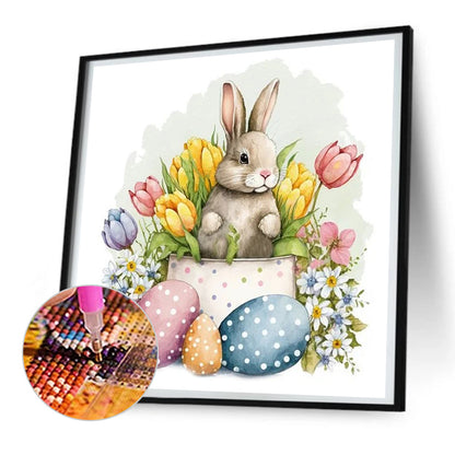 Rabbit - Full Round Drill Diamond Painting 30*30CM