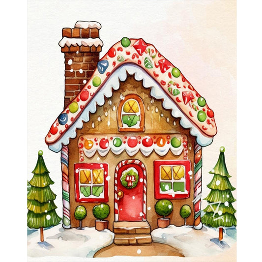 Candy House - Full Round Drill Diamond Painting 40*50CM