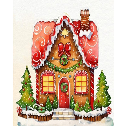 Candy House - Full Round Drill Diamond Painting 40*50CM