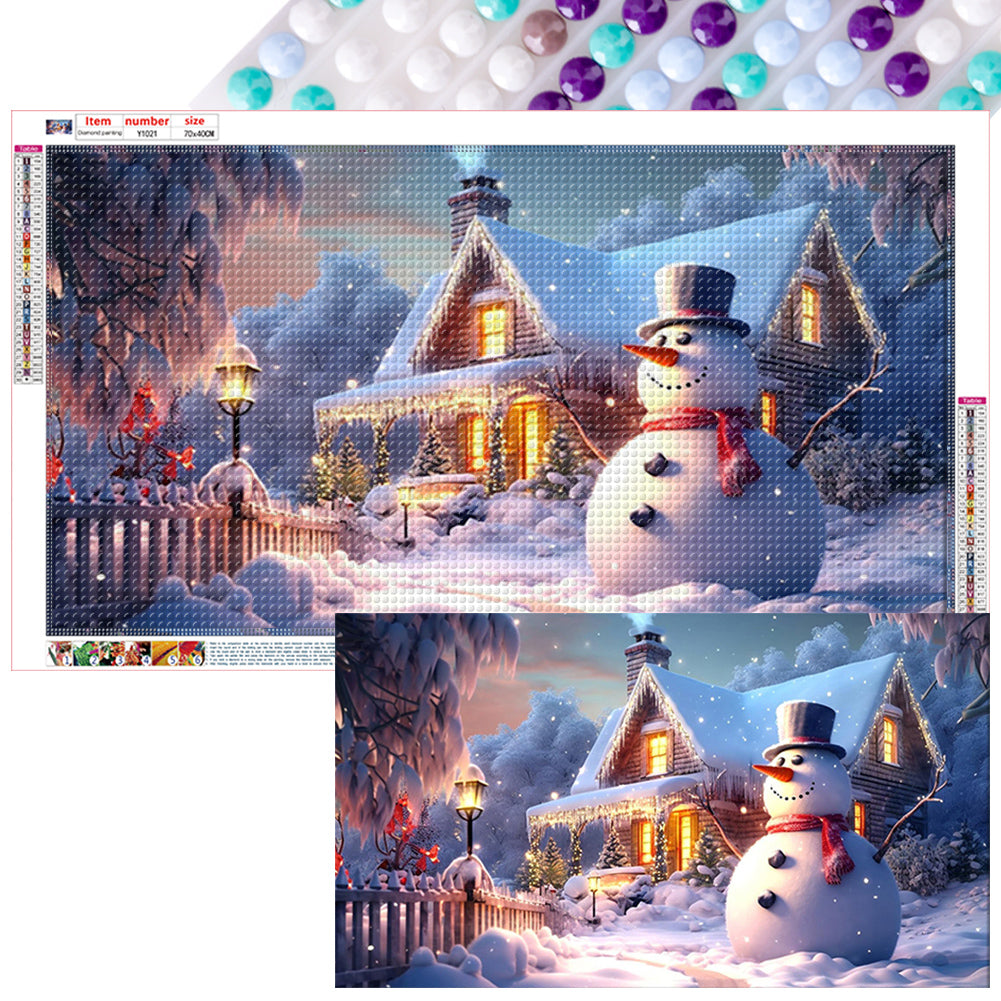 Winter Snow - Full Round Drill Diamond Painting 70*40CM
