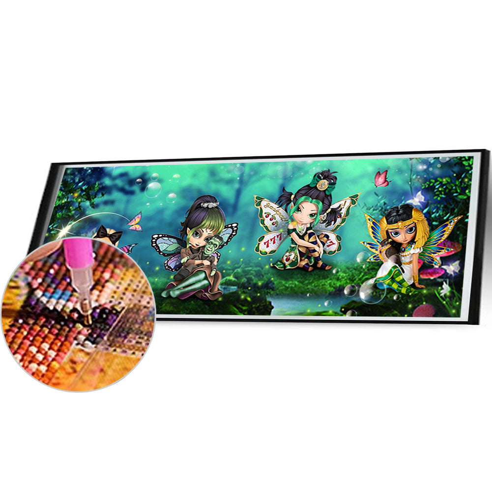 Dark Elf - Full Round Drill Diamond Painting 80*30CM