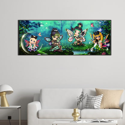 Dark Elf - Full Round Drill Diamond Painting 80*30CM