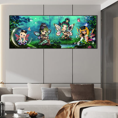 Dark Elf - Full Round Drill Diamond Painting 80*30CM