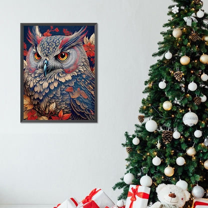 Owl In The Woods - Full Round Drill Diamond Painting 30*40CM