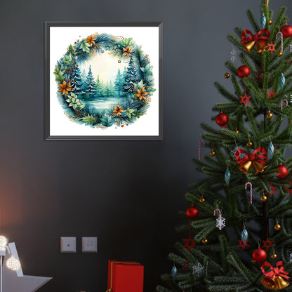 Christmas Tree Ring - Full Round Drill Diamond Painting 40*40CM