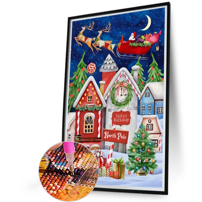 Christmas Jacket Rider - Full Round Drill Diamond Painting 40*60CM