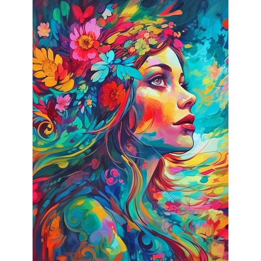 Daughter Of Nature - Full Round Drill Diamond Painting 30*40CM