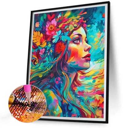 Daughter Of Nature - Full Round Drill Diamond Painting 30*40CM