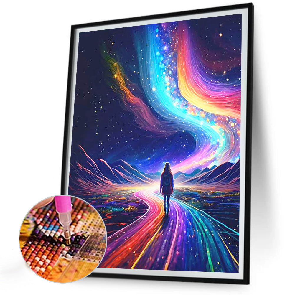 Rainbow Road - Full Round Drill Diamond Painting 30*40CM