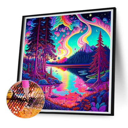 Step Onto The Rainbow Bridge - Full Round Drill Diamond Painting 30*30CM