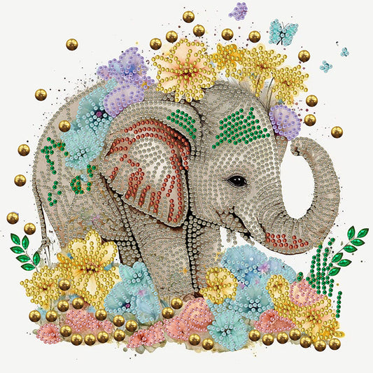 Elephant - Special Shaped Drill Diamond Painting 30*30CM