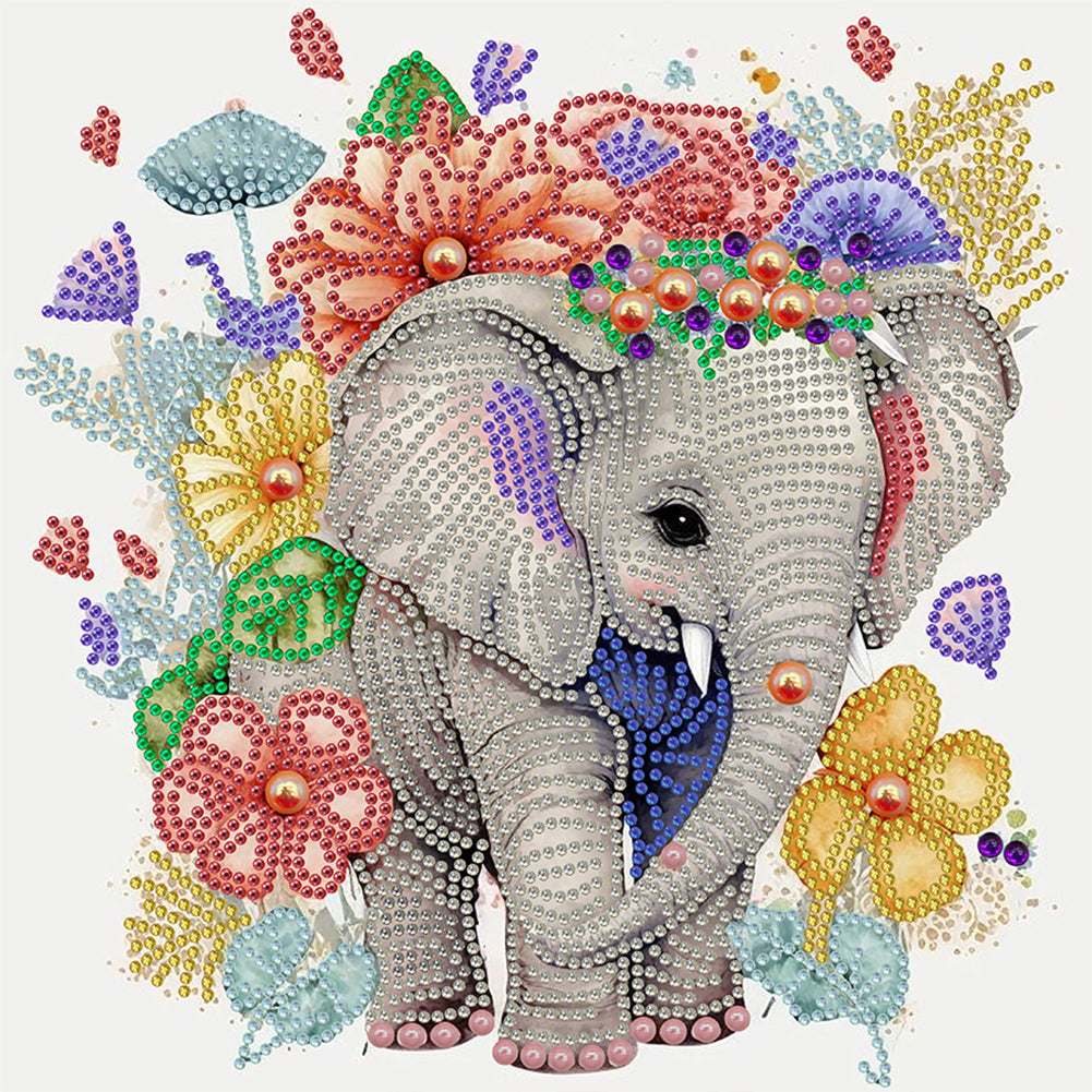 Elephant - Special Shaped Drill Diamond Painting 30*30CM