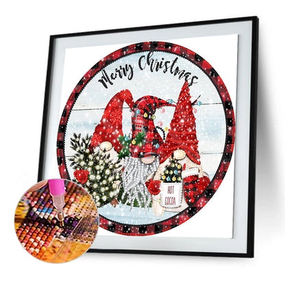 Christmas Holiday Wreath - Special Shaped Drill Diamond Painting 30*30CM