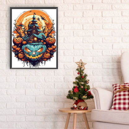 Dark Pumpkin - Full Round Drill Diamond Painting 30*40CM