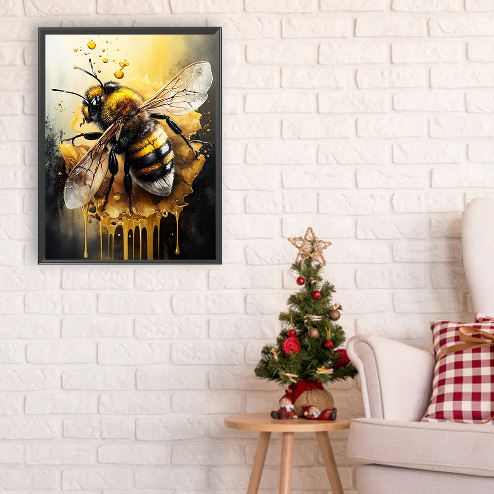 Bee - Full Round Drill Diamond Painting 30*40CM