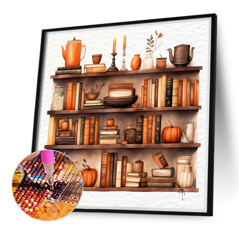 Lockers And Pumpkins - Full Round Drill Diamond Painting 40*40CM