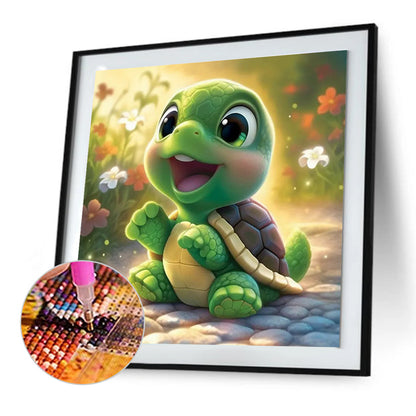 Little Turtle - Full Round Drill Diamond Painting 30*30CM