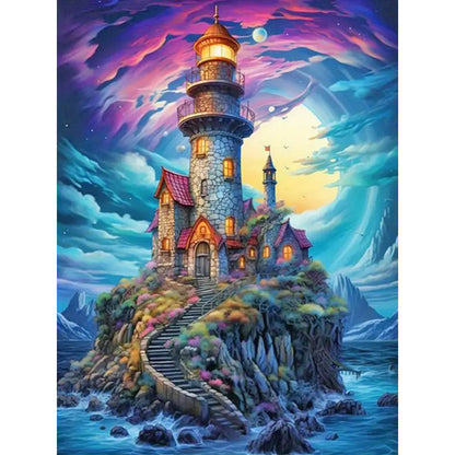 Dokdo In The Sea - Full Round Drill Diamond Painting 30*40CM