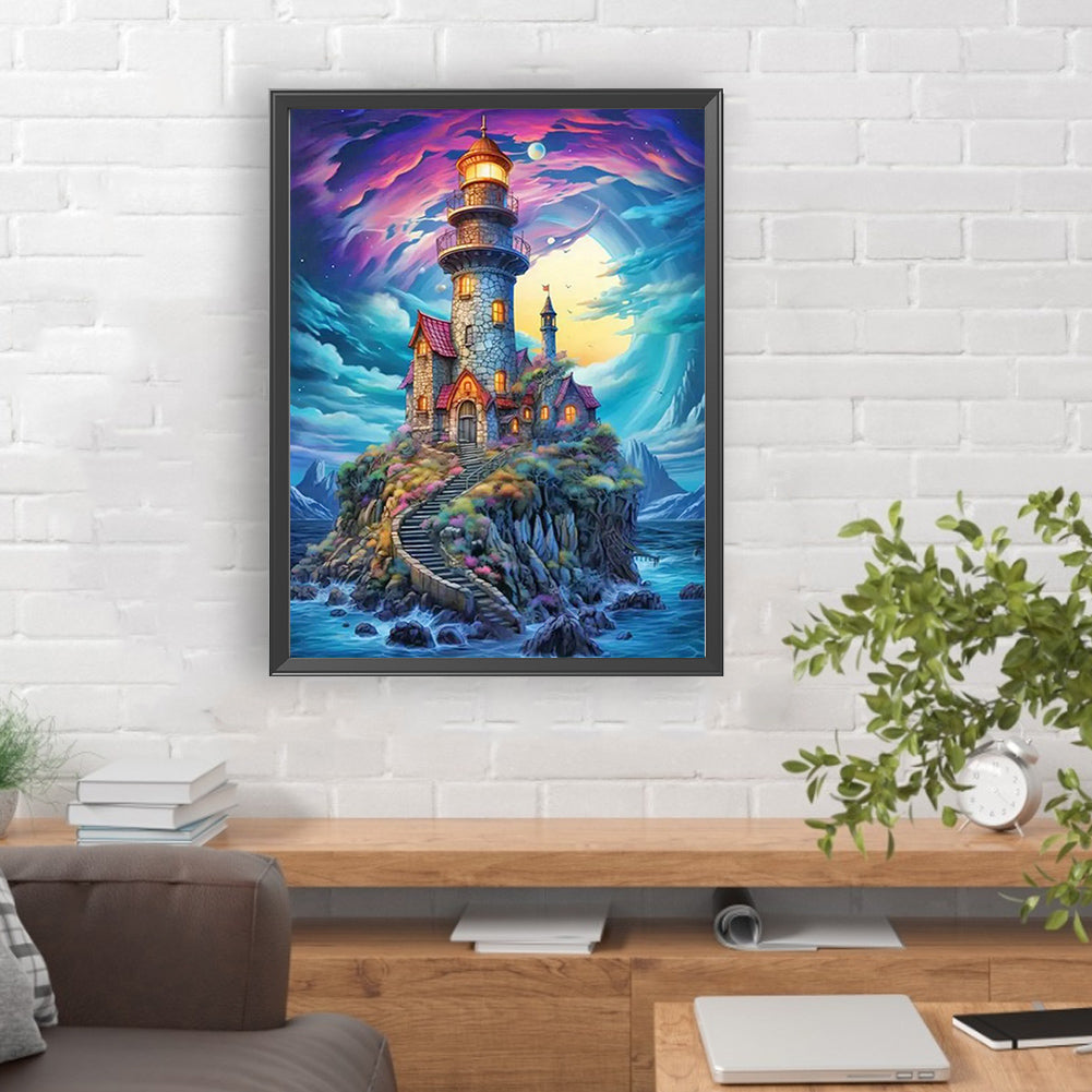 Dokdo In The Sea - Full Round Drill Diamond Painting 30*40CM