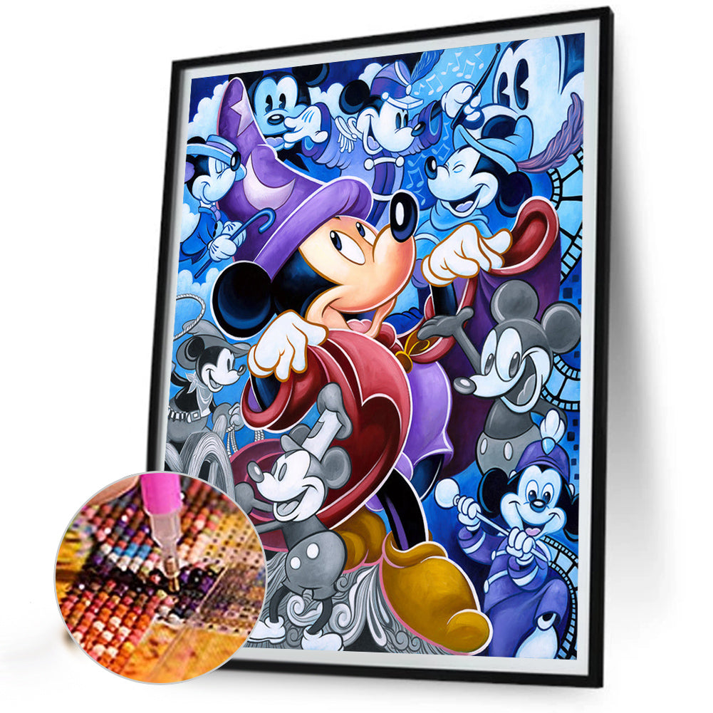 Mickey Mouse - Full Round Drill Diamond Painting 40*50CM