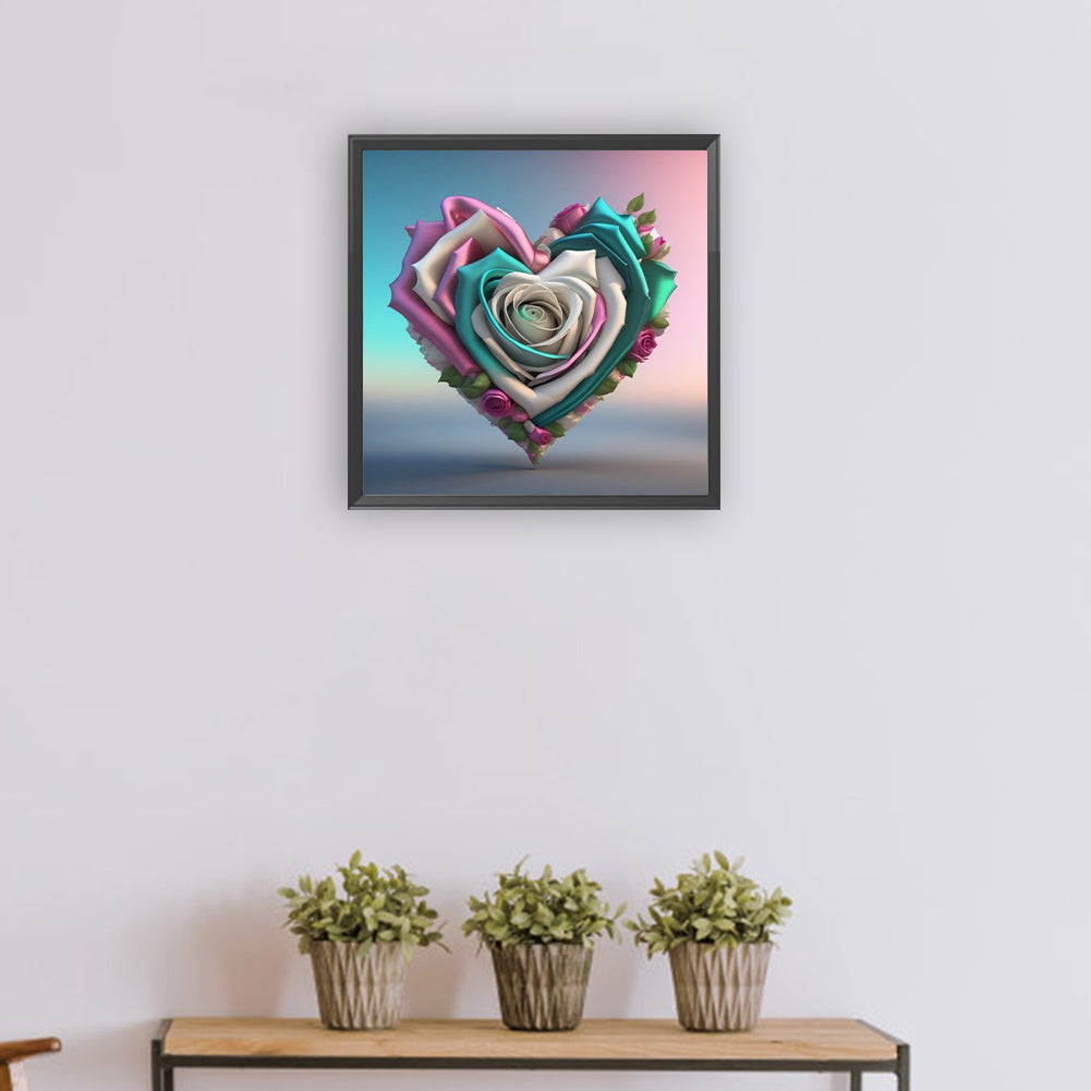 Love Rose - Full Round Drill Diamond Painting 30*30CM
