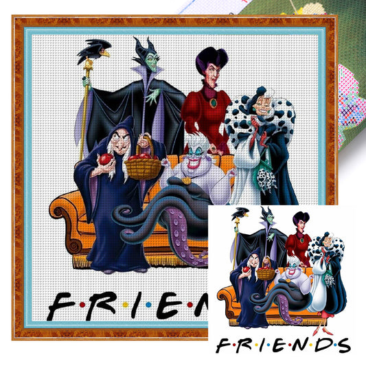 Disney Villains - 11CT Stamped Cross Stitch 50*50CM