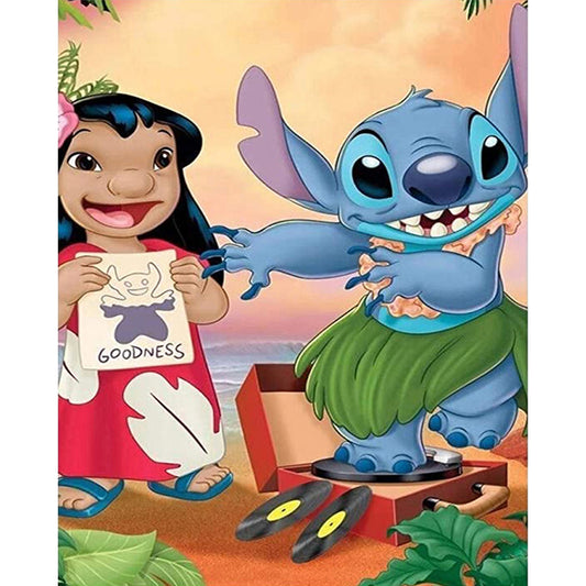 Lilo And Stitch - 11CT Stamped Cross Stitch 40*50CM
