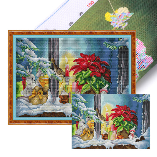 Bird Outside The Window - 11CT Stamped Cross Stitch 52*39CM£¨Joy Sunday£©