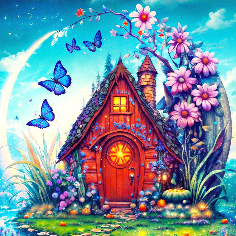 Tranquility Cottage - Full Round Drill Diamond Painting 40*40CM
