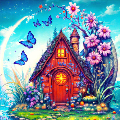 Tranquility Cottage - Full Round Drill Diamond Painting 40*40CM