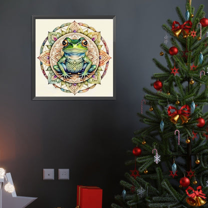 Floral Frog - Full Round Drill Diamond Painting 40*40CM