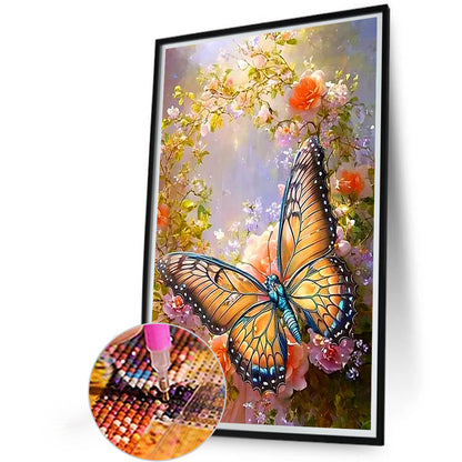 Christmas Fantasy Butterfly - Full Round Drill Diamond Painting 40*60CM