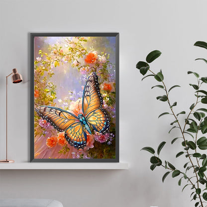 Christmas Fantasy Butterfly - Full Round Drill Diamond Painting 40*60CM