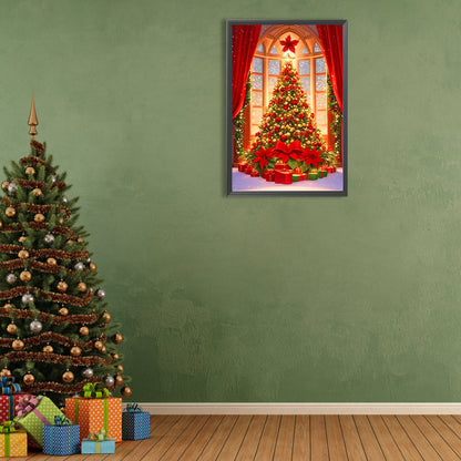 Christmas Model Christmas Tree And Gifts - Full Round Drill Diamond Painting 40*60CM