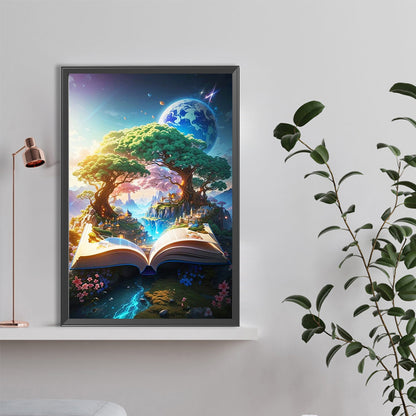 Nature And Books - Full Round Drill Diamond Painting 40*60CM