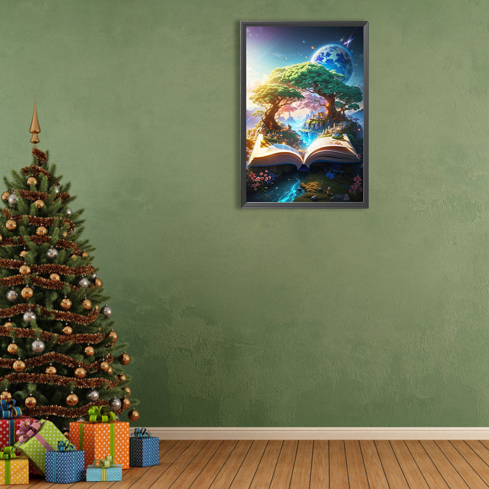 Nature And Books - Full Round Drill Diamond Painting 40*60CM