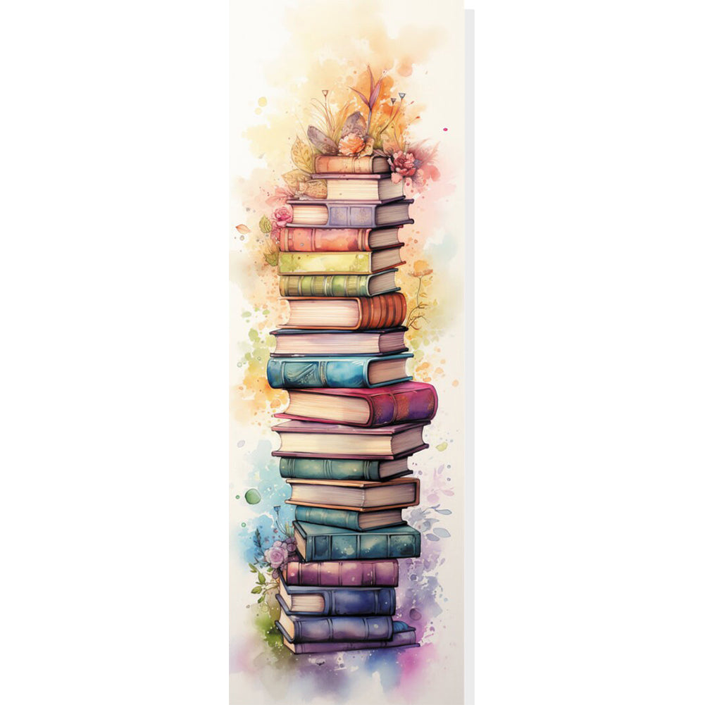 Book Ladder - Full Round Drill Diamond Painting 30*70CM