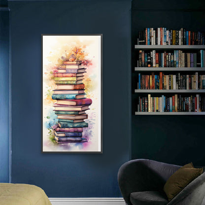 Book Ladder - Full Round Drill Diamond Painting 30*70CM