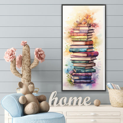 Book Ladder - Full Round Drill Diamond Painting 30*70CM