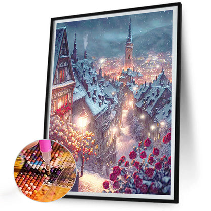 Christmas Town - Full Round Drill Diamond Painting 30*40CM