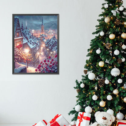 Christmas Town - Full Round Drill Diamond Painting 30*40CM