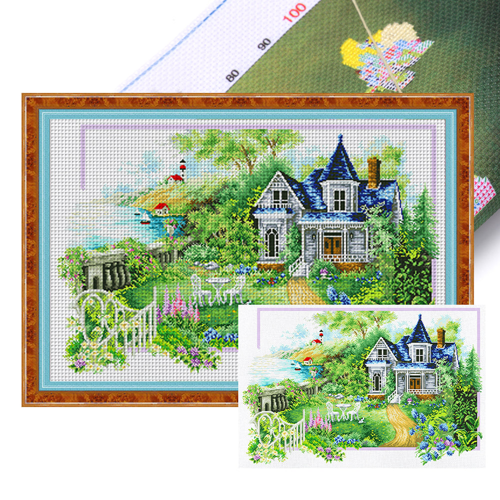 Four Seasons Home - Summer - 11CT Stamped Cross Stitch 85*60CM£¨Spring£©