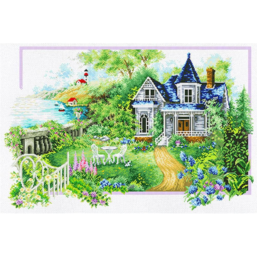 Four Seasons Home - Summer - 11CT Stamped Cross Stitch 85*60CM£¨Spring£©