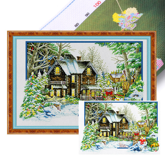 Four Seasons Home-Winter - 11CT Stamped Cross Stitch 85*60CM£¨Spring£©