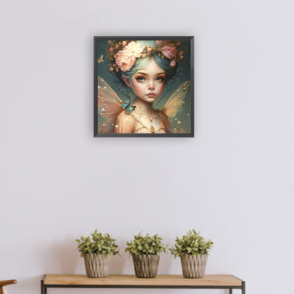 Butterfly Elf Fairy - Full Round Drill Diamond Painting 30*30CM