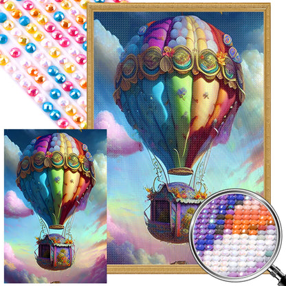 Colorful Hot Air Balloon - Full Round Drill Diamond Painting 40*60CM