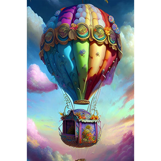 Colorful Hot Air Balloon - Full Round Drill Diamond Painting 40*60CM