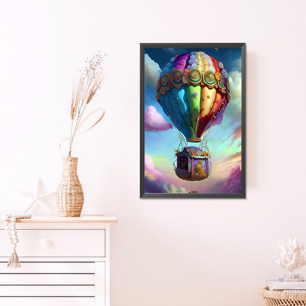 Colorful Hot Air Balloon - Full Round Drill Diamond Painting 40*60CM
