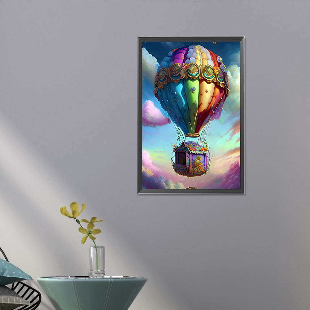 Colorful Hot Air Balloon - Full Round Drill Diamond Painting 40*60CM