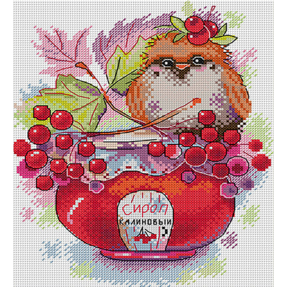 Jam Bird 1 - 11CT Stamped Cross Stitch 35*37CM£¨Spring£©